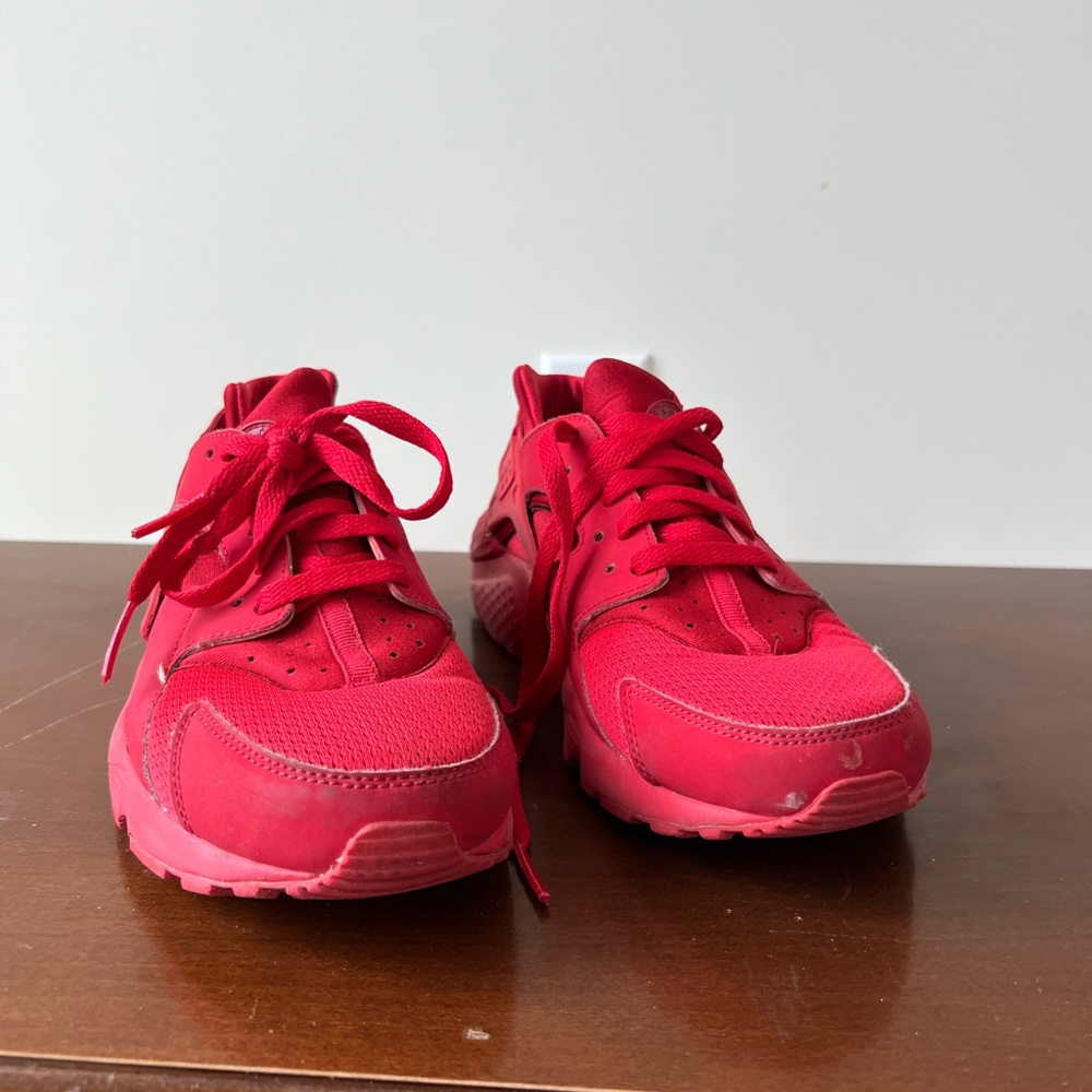 Nike Red Hurache Sneakers